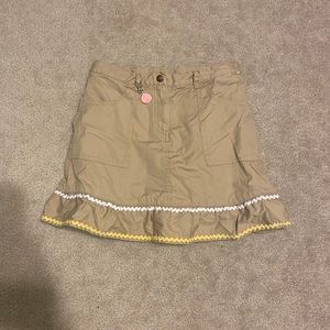 Khaki Gymboree Girls Skirt
